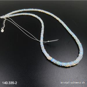 Strang Opal aus Äthiopien, Linsen 2,8 bis 4 mm / ca. 40-41cm. Unikat