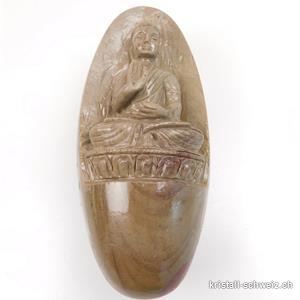 Lingam - gravierter Buddha Shiva Lingham 16 cm. Einzelstück 1'049 Gramm