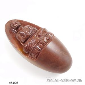 Lingam - gravierter Buddha Shiva Lingham 14 cm. Einzelstück 700 Gramm