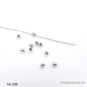 10 Stk - Perlen oder Questschösen 2,2 mm aus 925 Silber