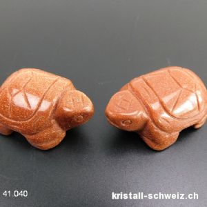 Schildkröte Goldfluss braun, Länge 4 cm