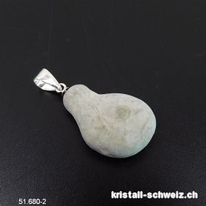 Anhänger Fairy Stone BEGINN DES LEBENS an Silberöse. Einzelstück