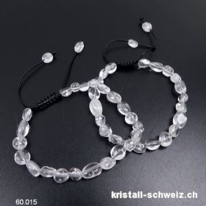 Armband Bergkristall, Verstellbar