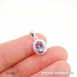 Anhänger Amethyst facettiert aus 925 Silber