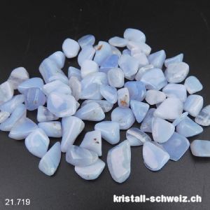 50 Gramm Chalcedon, kleine Trommelsteine 5 bis 15 mm