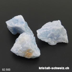 Calcit blau roh aus Madagaskar 3,5 - 4 cm