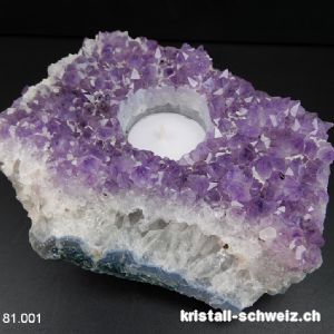 Windlicht Amethyst aus Brasilien. Unikat 1'350 Gramm