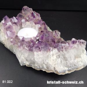 Windlicht Amethyst Brazil. Unikat 869 Gramm