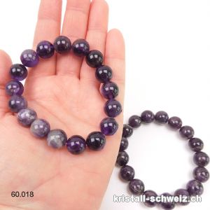 Armband Amethyst dunkel 12 mm / 20 cm