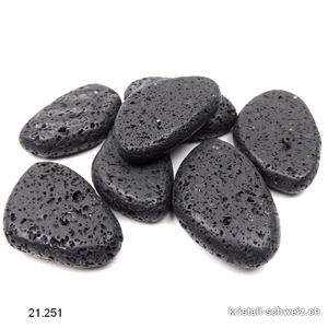 Lava Stein schwarz 4 - 5 cm. Grösse L - XL. Sonderangebot