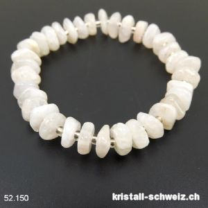 Armband Mondstein creme 8 - 10 mm / 17 - 17,5 cm. Grösse S