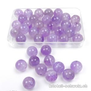 Amethyst hell, Kugel gelocht 8 - 8,2 mm