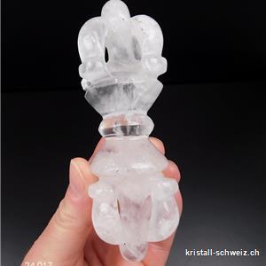 Dorje - Vajra Bergkristall aus Himalaya 12 cm/160 Gramm. RARITÄT
