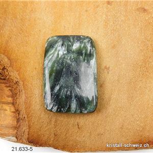 Seraphinit aus Siberien, Kantenstein 3,3 x 2,2 x D. 0,6 cm. Einzelstück