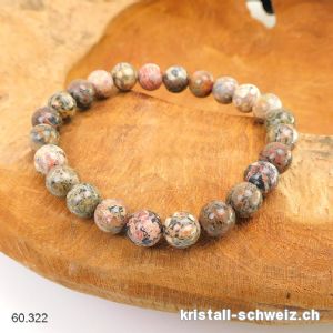 Armband Jaspis - Leopardenjaspis 8 mm / 20 cm