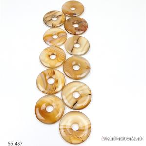 Achat hellbraun Donut 3 cm