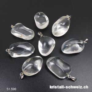 Anhänger Bergkristall 2 - 2,5 cm an 925 Silberöse