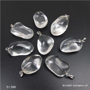 Anhänger Bergkristall 2 - 2,5 cm an 925 Silberöse
