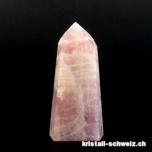 Rosenquarz Spitze 16 cm. Einzelstück 636 Gramm