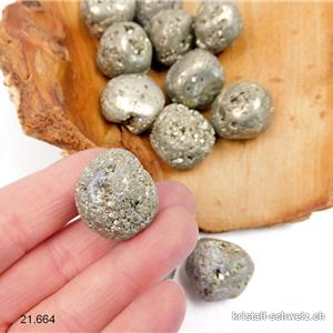 Pyrit mit Kristallen aus Peru 2-2,5 cm / 23-28 Gr.
