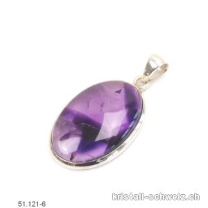 Anhänger Amethyst Stern aus 925er Silber. Unikat