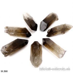 Rauchquarz rohe Spitze 4 bis 5 cm, 14 bis 18 Gr.