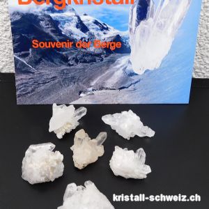 Bergkristall, kleine Gruppe aus Tirol 2,5 - 3 cm. Sonderangebot