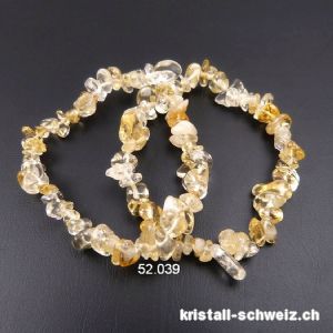 Armband Citrin, elastisch 18-18,5 cm. Grösse M