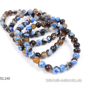 Armband Achat - EARTH 8 mm / 21 cm