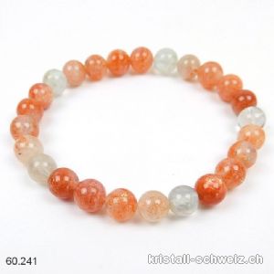 Armband Sonnenstein 7 mm, elastisch 17,5 cm