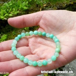 Armband Chrysopras 6-7 mm / 17,5-18 cm