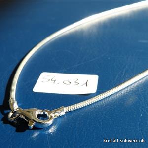 Schlangenkette rund aus 925 Silber, L. 42 cm