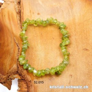 Armband Splitter Peridot - Olivin, elastisch 18,5 - 19 cm. SONDERANGEBOT