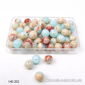 Achat Aquaterra hell, Kugel gelocht 6,5 mm