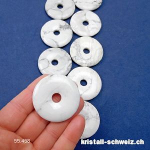 Magnesit - Howlith Donut 4 cm