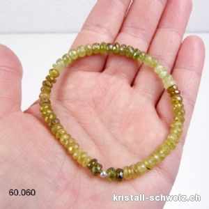 Armband Granat Grossular facettiert 5-6 mm/19-20 cm