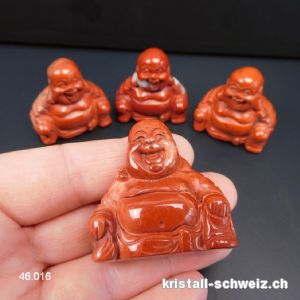 Buddha Jaspis rot 3,5 x 3,5 cm