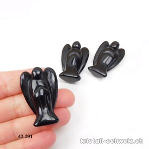 Engel Obsidian schwarz 3,8 - 4 cm