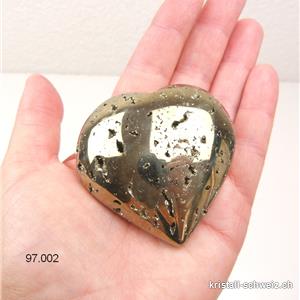 Herz Pyrit aus Peru. Einzelstück 193 Gramm