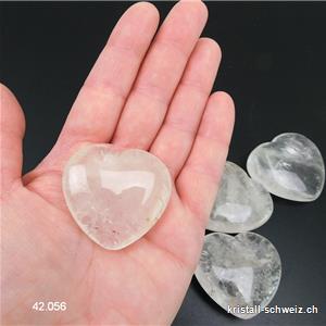 Herz Bergkristall 4,2 x 4 x 1,5 cm. AB-Qual., Sonderangebot