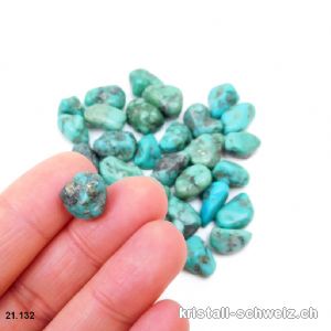 Türkis blau-grün aus Mexiko 1 - 1,2 cm. Größe XXS