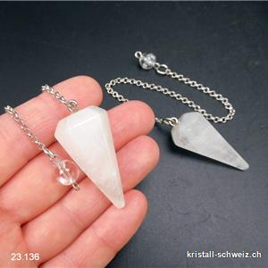 Pendel Bergkristall facettiert 3,5 - 4 cm
