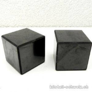 Würfel Schungit 5 - 5,5 x 5 - 5,5 cm