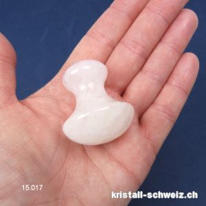 Massagepilz Rosenquarz 4 x 3,5 cm. Sondrangebot