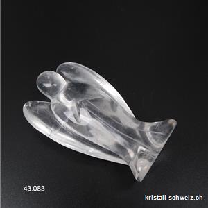 Engel Bergkristall 6,5 cm. Unikat A-Qual.