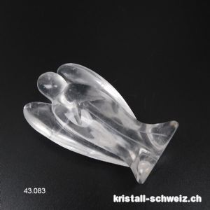 Engel Bergkristall 6,5 cm. Unikat A-Qual.