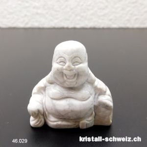 Buddha Magnesit - Howlith 3,7 x 3,7 cm