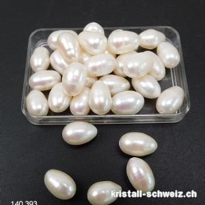 Perle - Süsswasserperle weiss-creme 5 - 7 mm x 5 mm