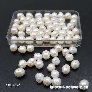 Perle - Süsswasserperle creme-weiss 5 - 7 mm. SONDERANGEBOT