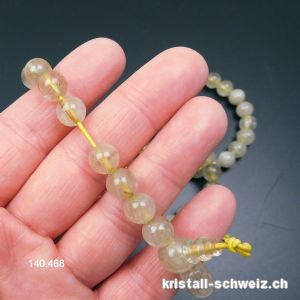 Armband Rutil Quarz 8 mm / 17 cm. SONDERANGEBOT